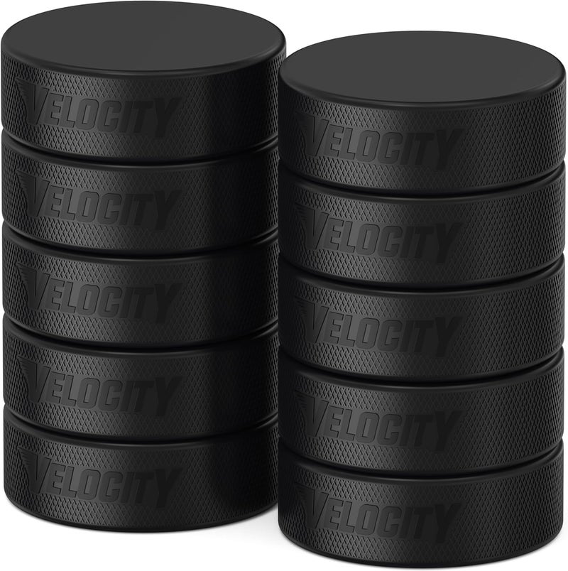 Velocity قرص هوكي، خفيف الوزن للشباب، رسمي لكبار السن، أقراص تدريب هوكي ثقيلة، 5، 10، 25، 50، و100 عبوة - Image 1